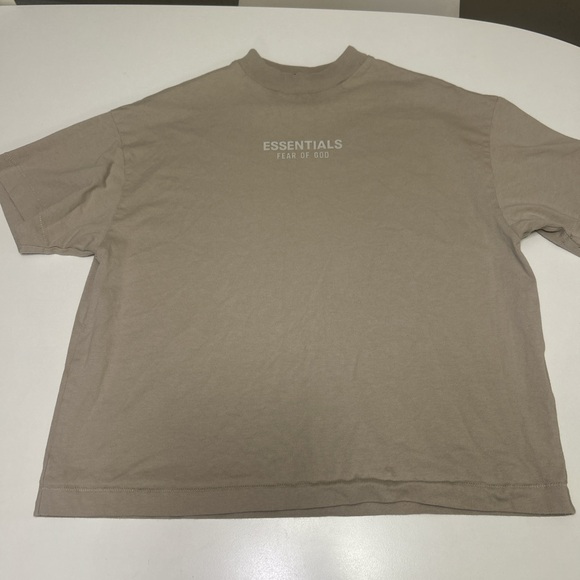 Essentials Fear of God T-shirt beige single stitch, 100% cotton size Medium - Picture 1 of 8